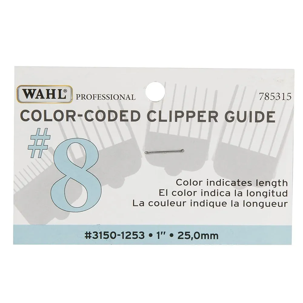 10 Pack Wahl Color-Coded Attachment Comb #8 Model #WA-3150-1253