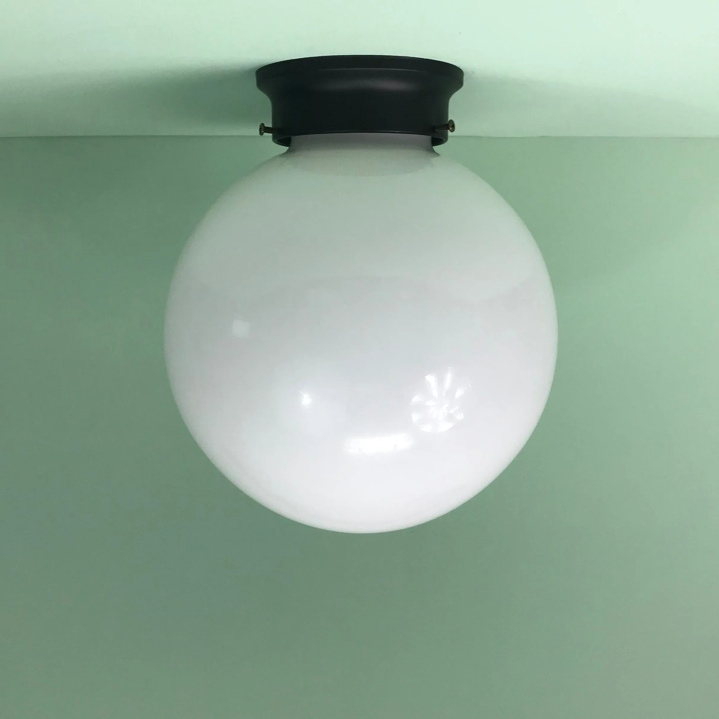 10" Flush Mount Opal Globe