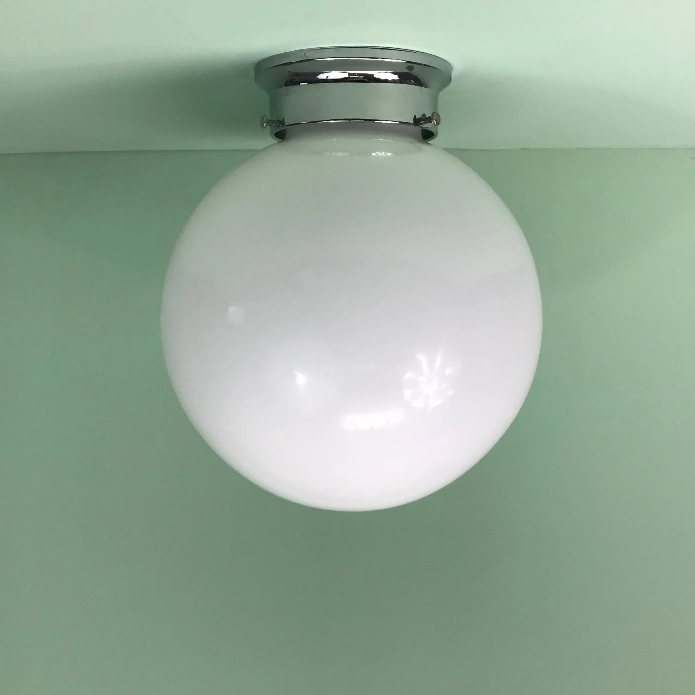 10" Flush Mount Opal Globe