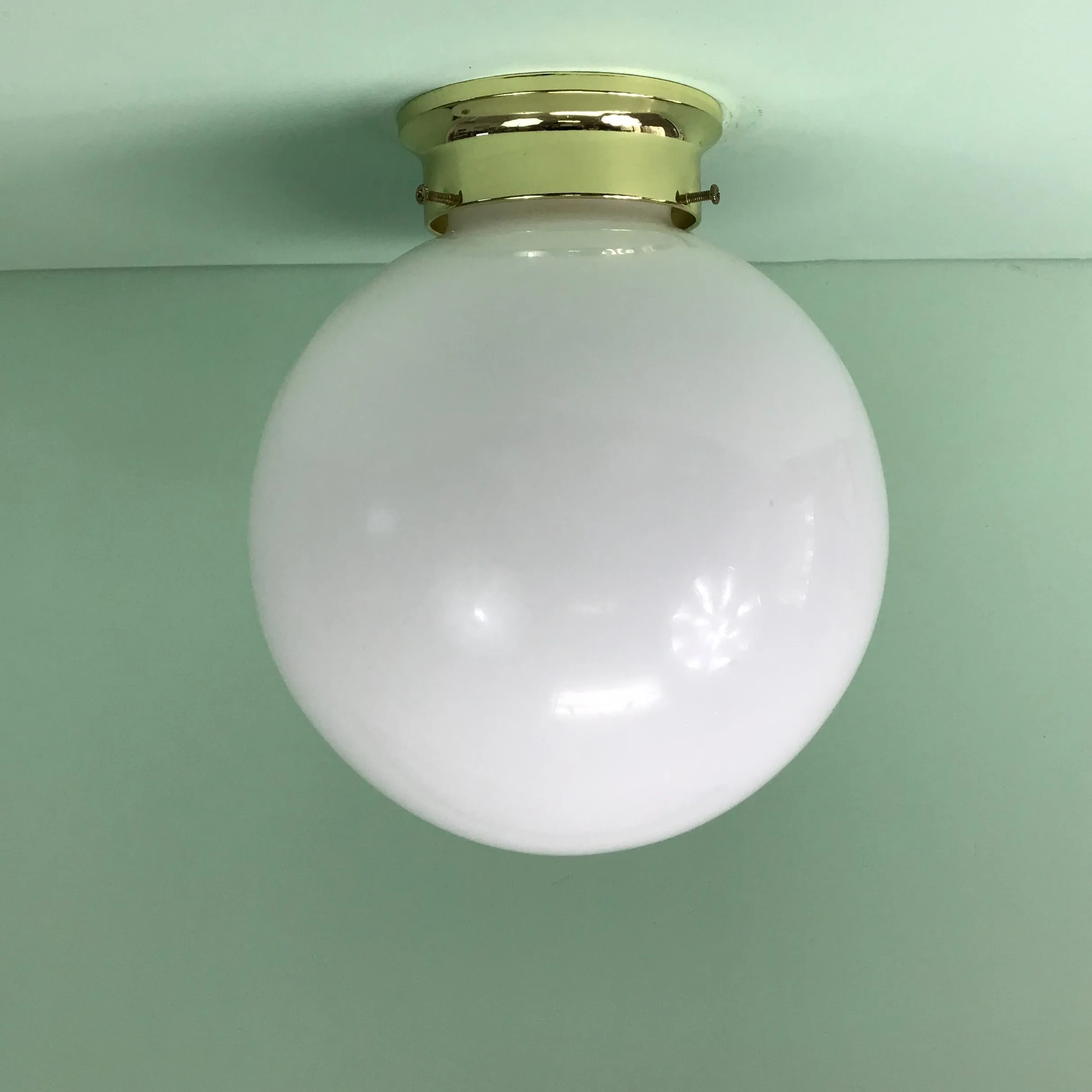 10" Flush Mount Opal Globe