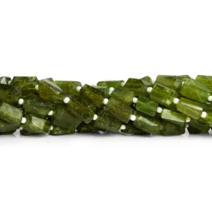 10x6mm Idocrase Faceted Nuggets 12 inch 31 beads