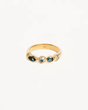 18k Gold Vermeil Protection of Eye Topaz Ring