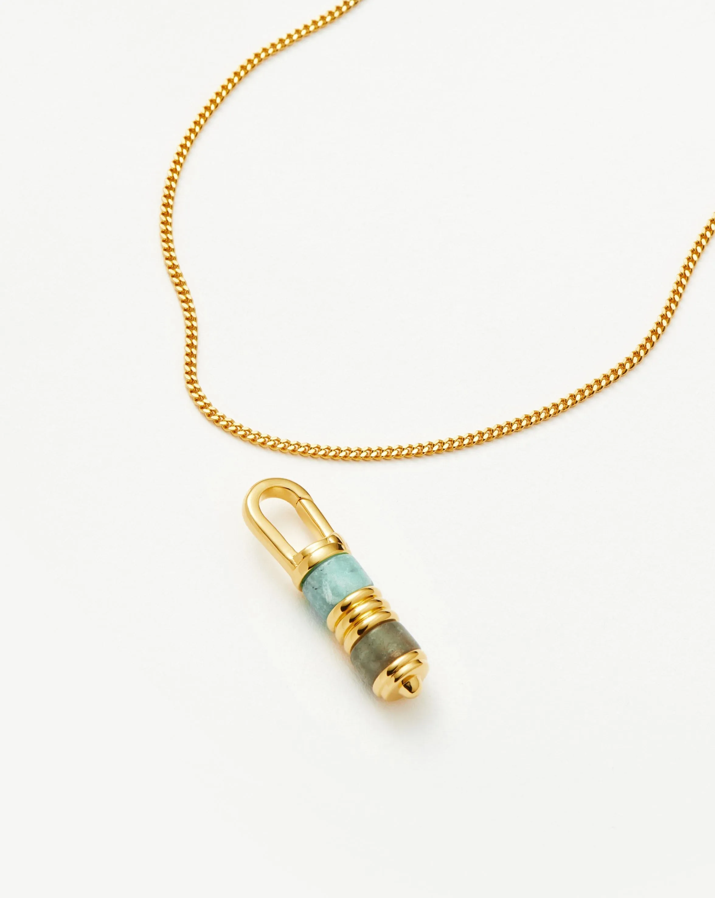 Abacus Beaded Spinning Pendant Necklace | 18ct Recycled Gold Vermeil on Recycled Sterling Silver