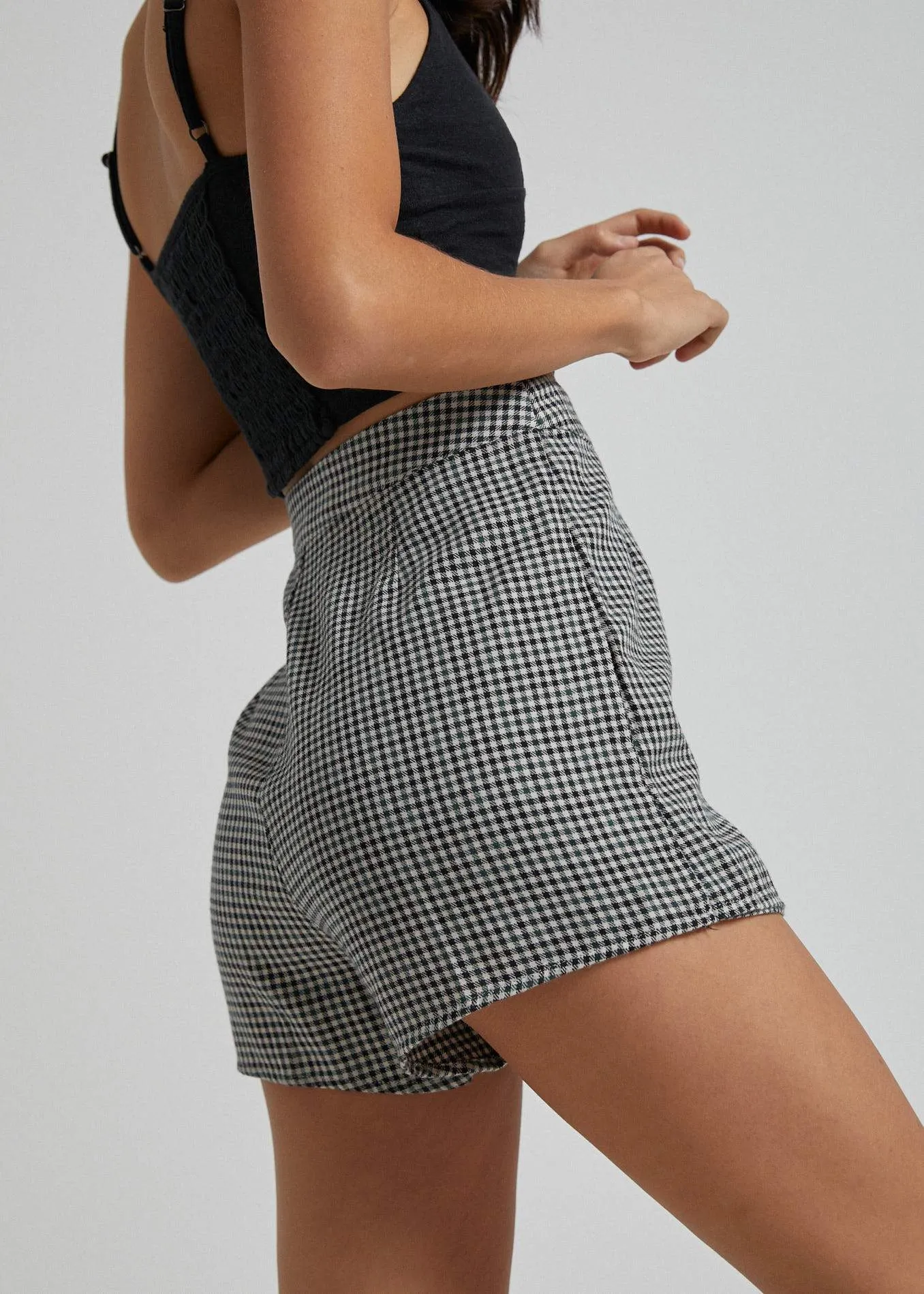 Afends Womens The Clash - Skort - Houndstooth