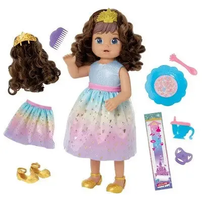 Baby Alive Princess Ellie Grows Up! Growing and Talking Baby Doll - Brown Hair