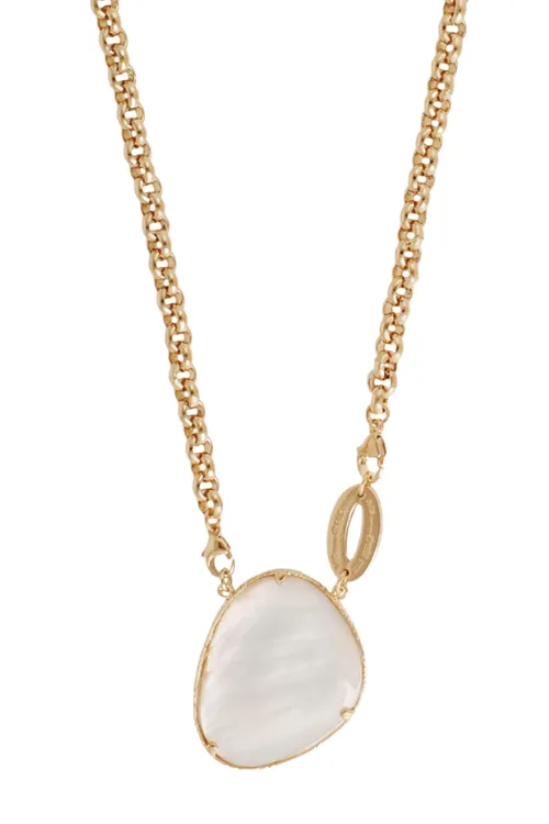 Billy Necklace with White Mother of Pearl