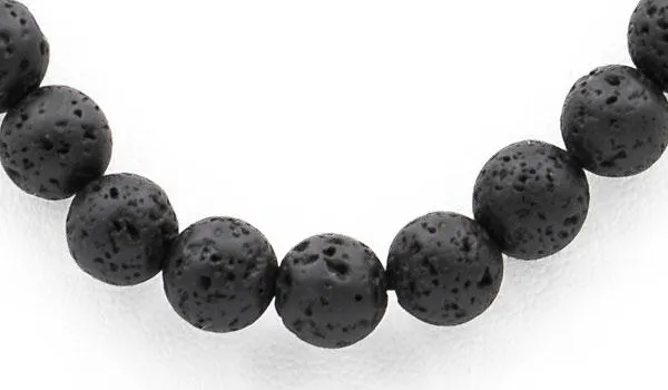 Black Lava Stone Essential Oil Diffuser Necklace