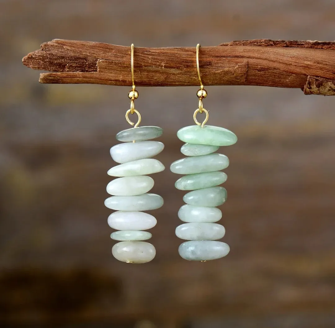 Blue Lapis Lazuli Stone Earrings