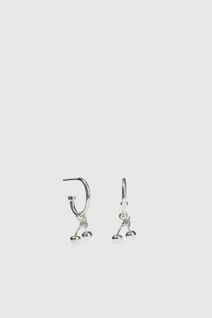 Cherry Signature Hoop Earrings - Sterling Silver