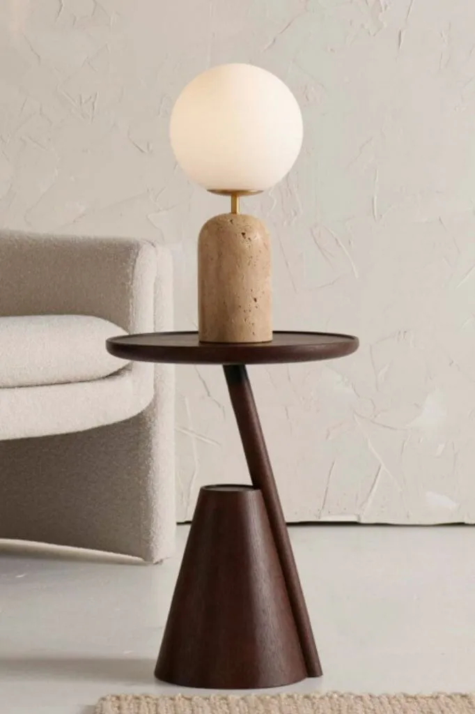 Cusco Travertine Table Lamp