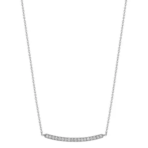 Diamond Pave Forever Bar Necklace