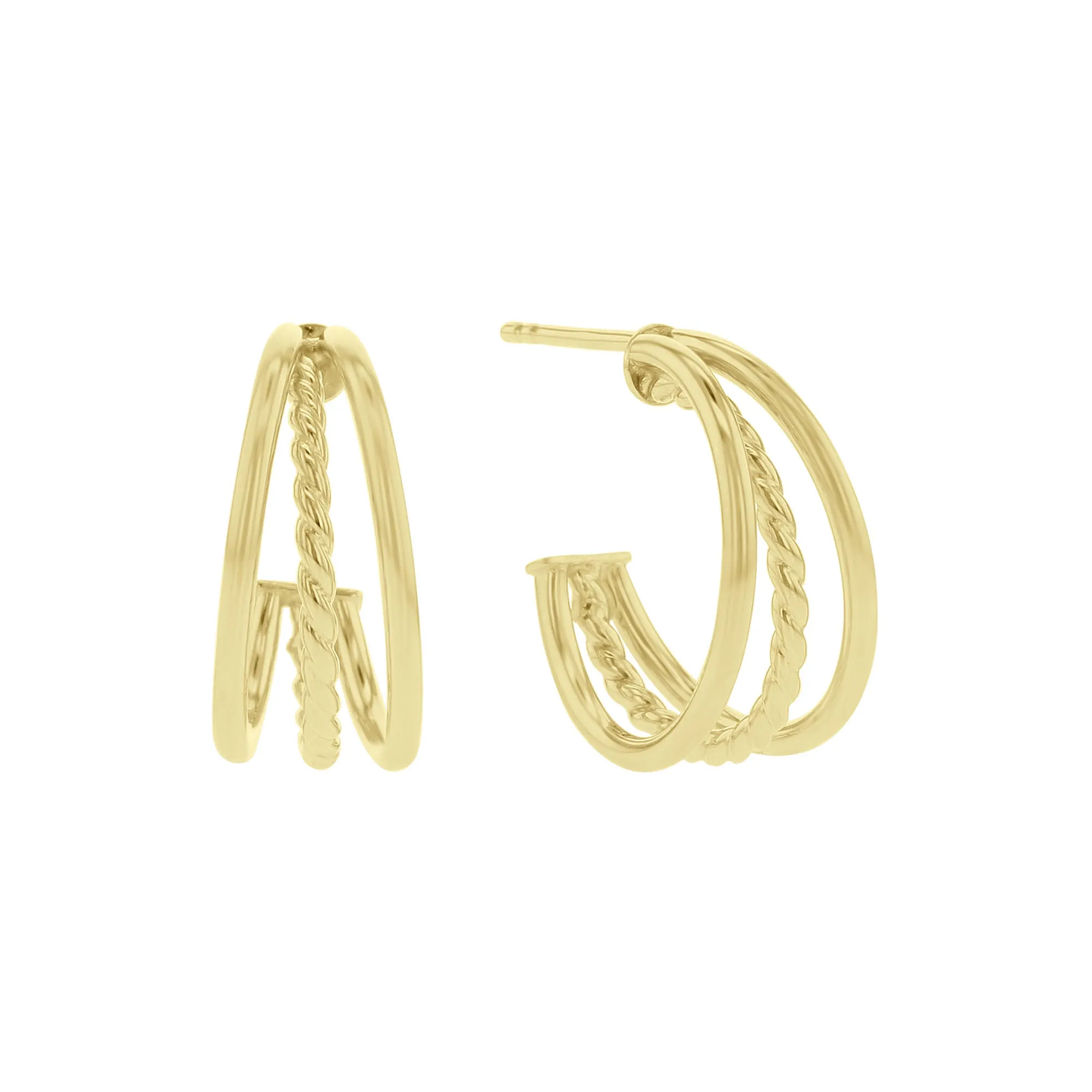 Empress Gold Open Hoop Earrings