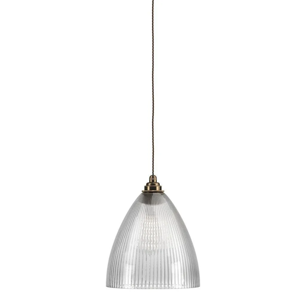 Etched Glass Pendant Light Ledbury