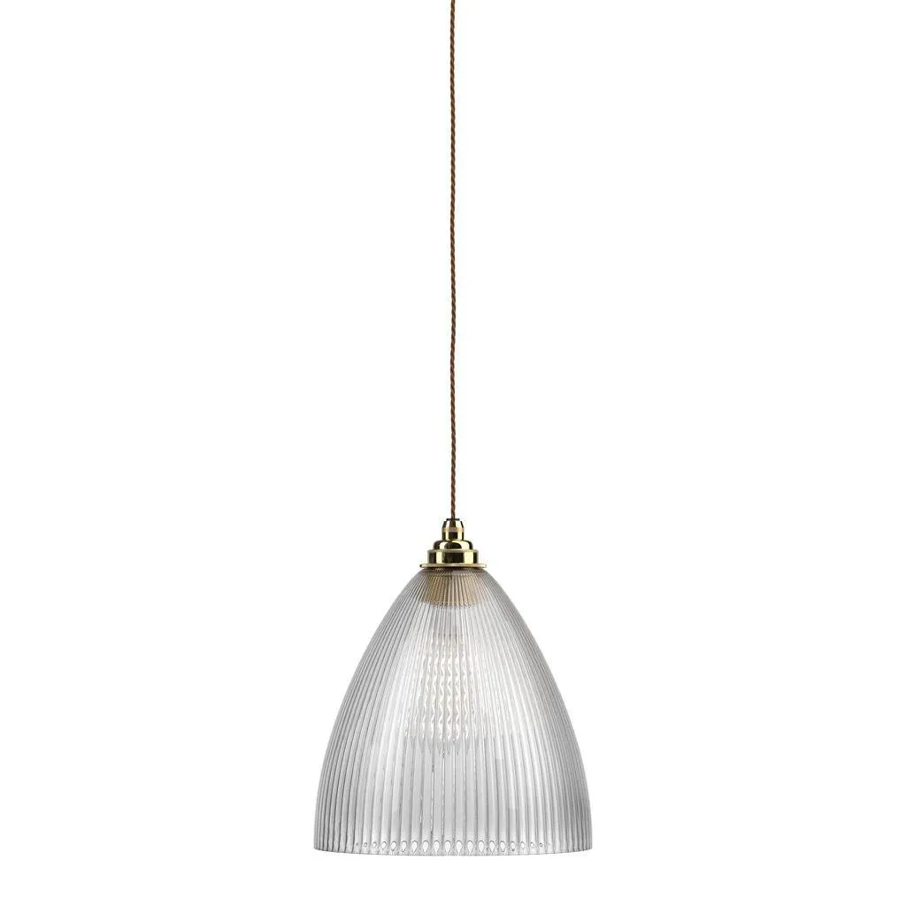 Etched Glass Pendant Light Ledbury