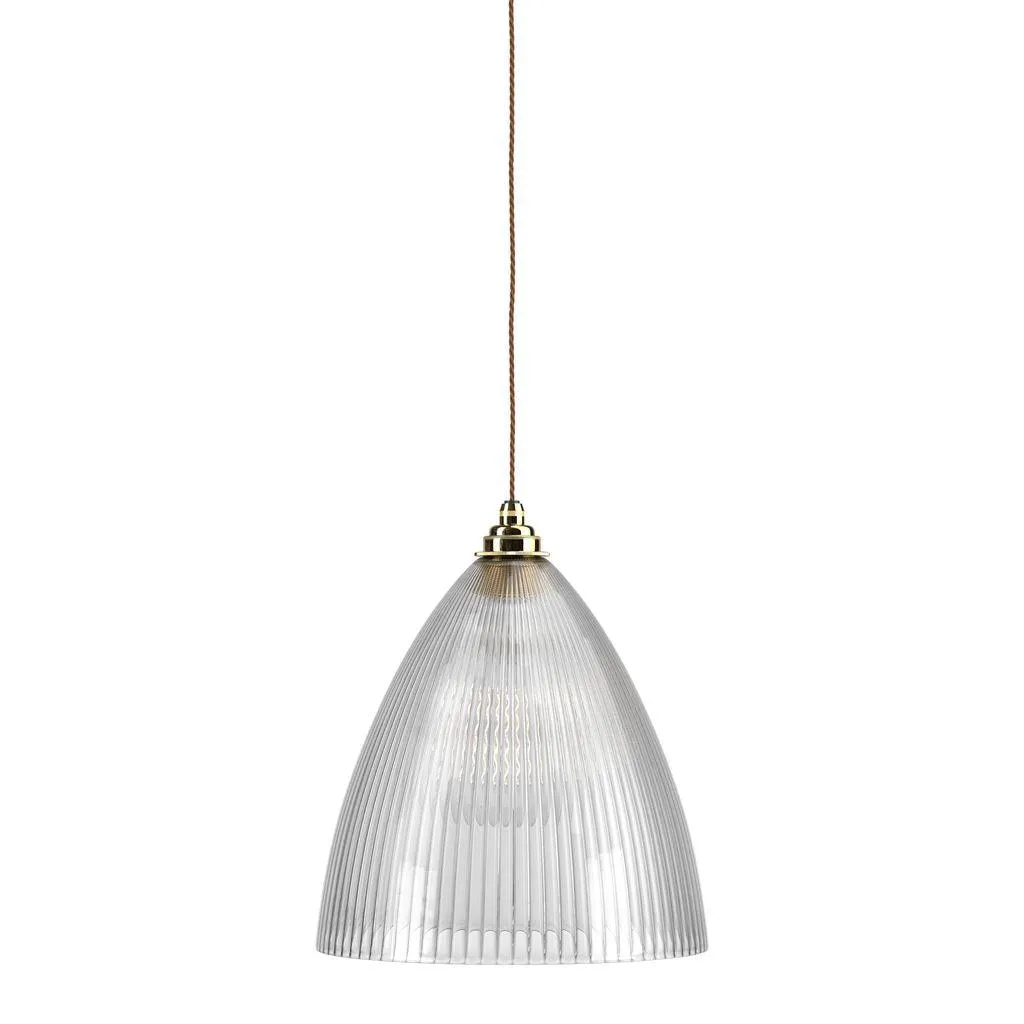 Etched Glass Pendant Light Ledbury