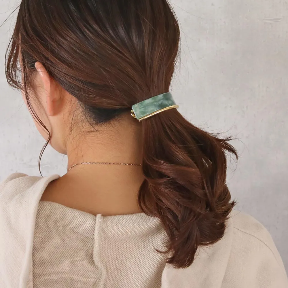 Firm Grip Rectangle Hair Barrette