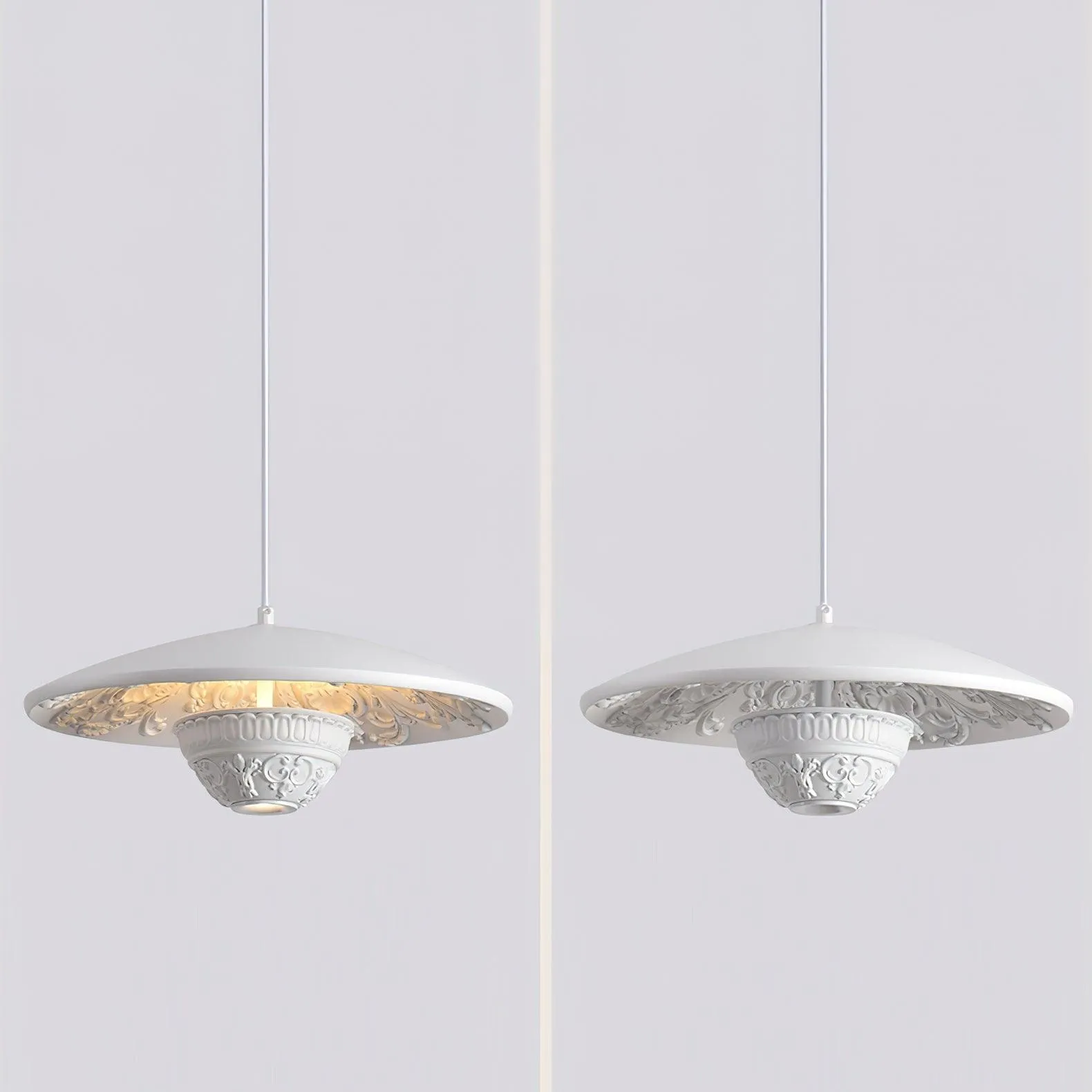 Flying Saucer Resin Pendant Lamp