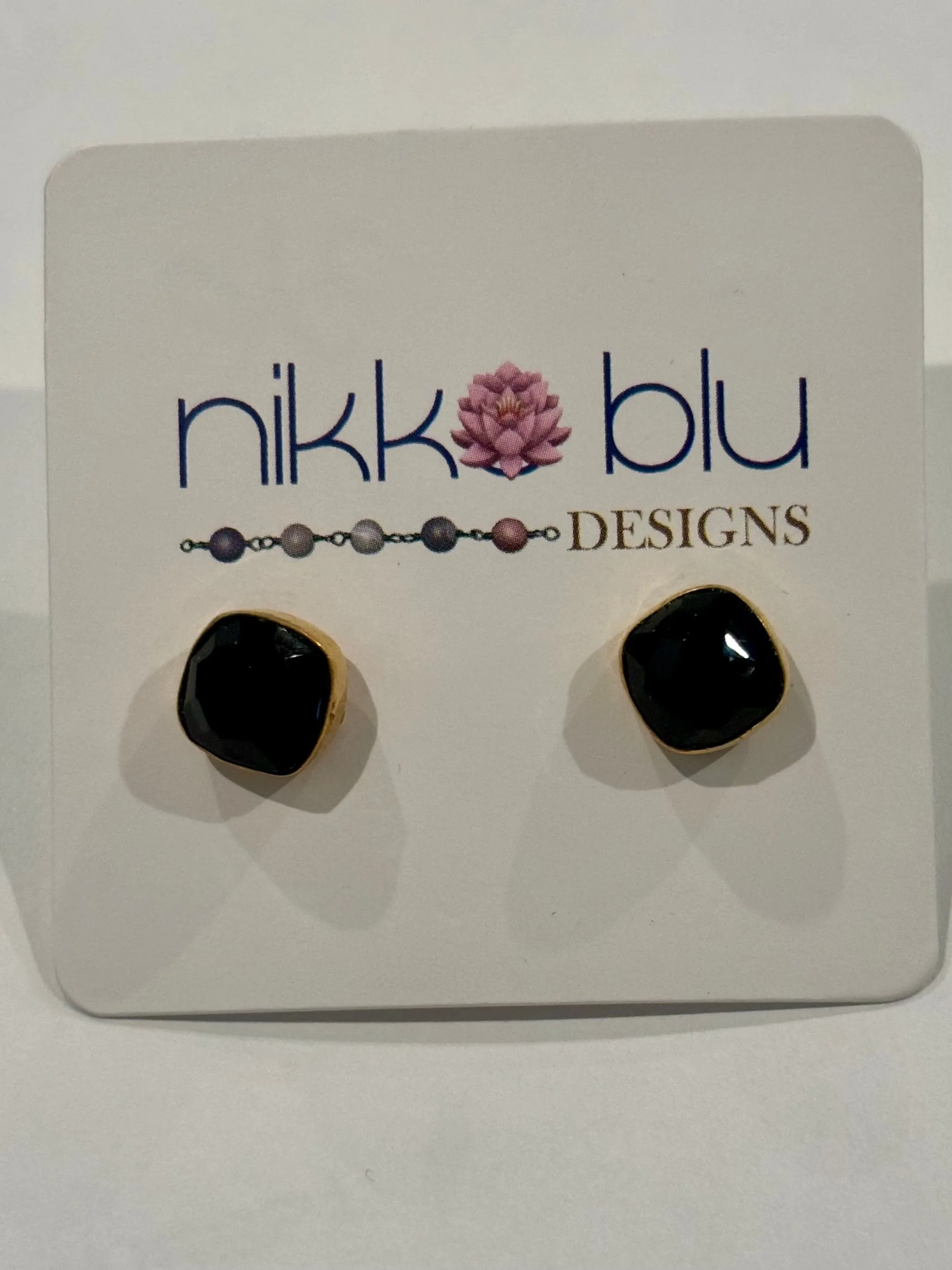 Gemstone Stud Earrings