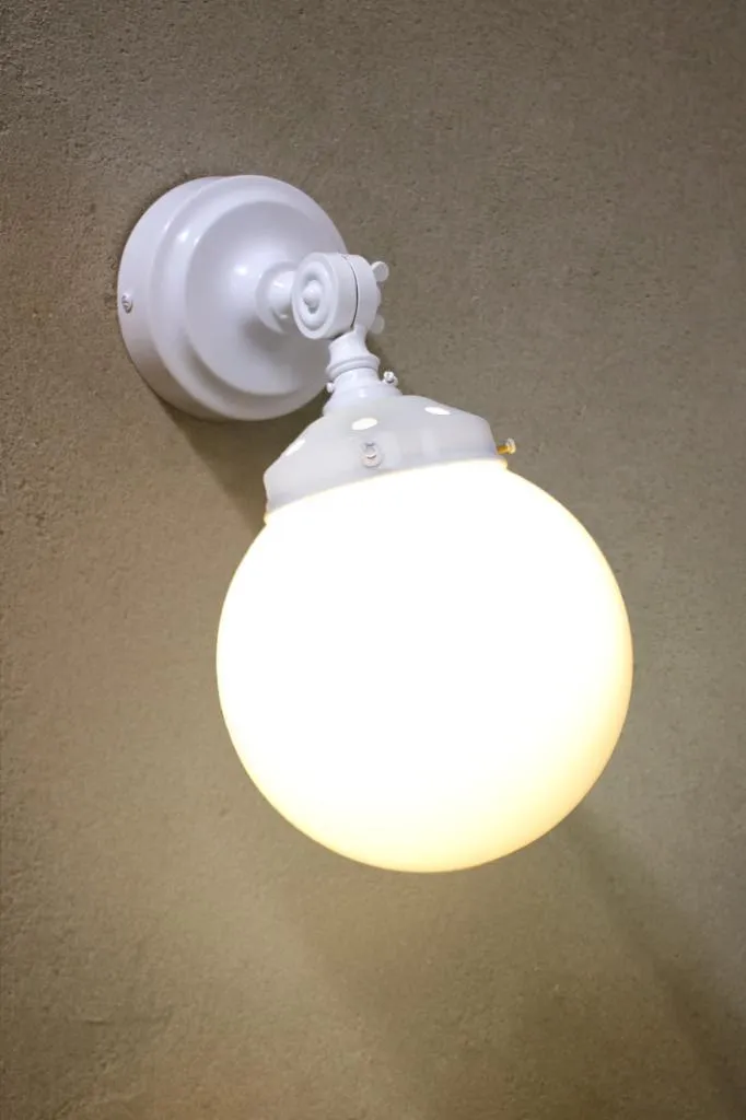 Glass Ball Swivel Wall Light