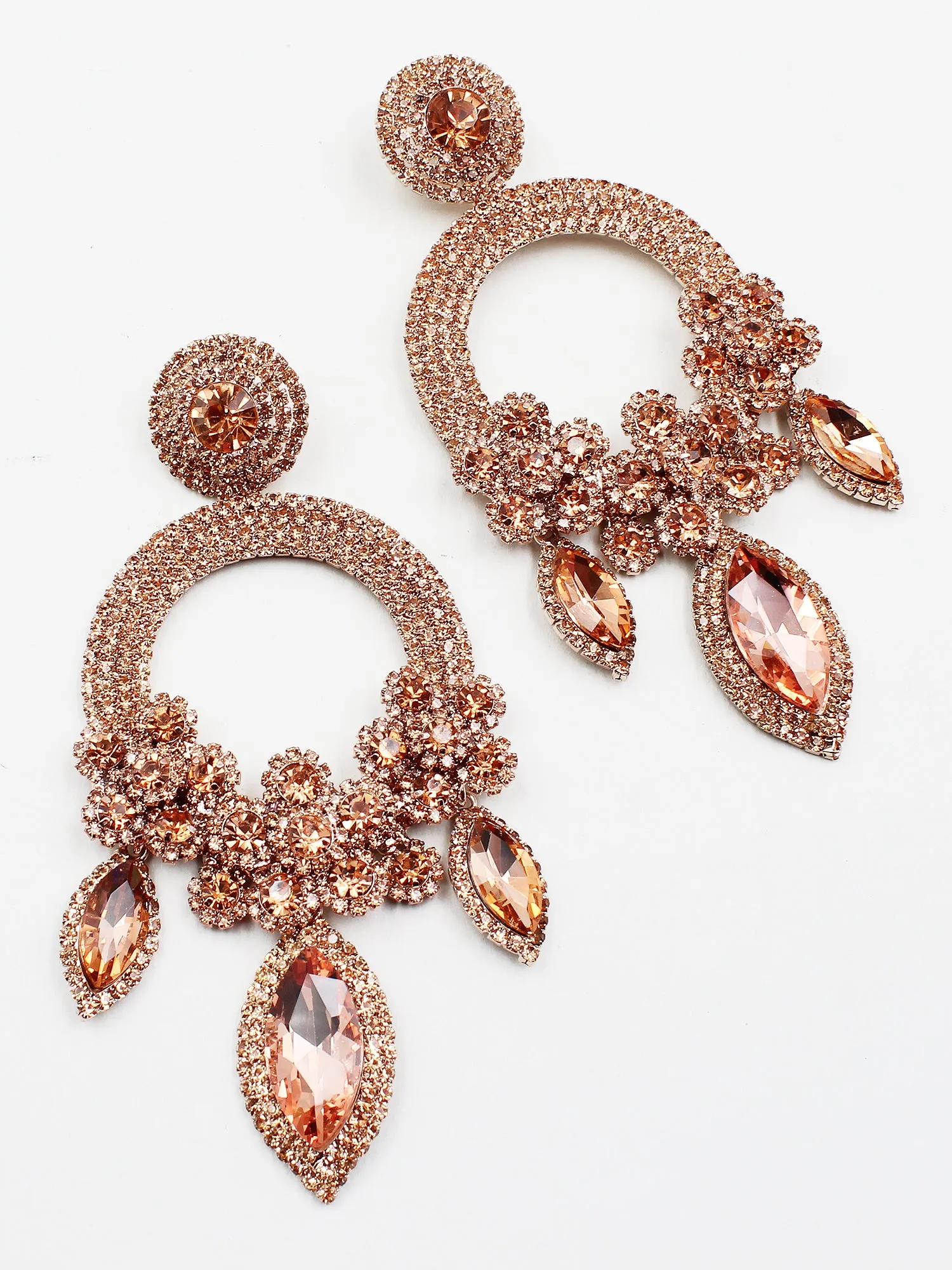 Jumbo Chandelier Evening Statement Earrings