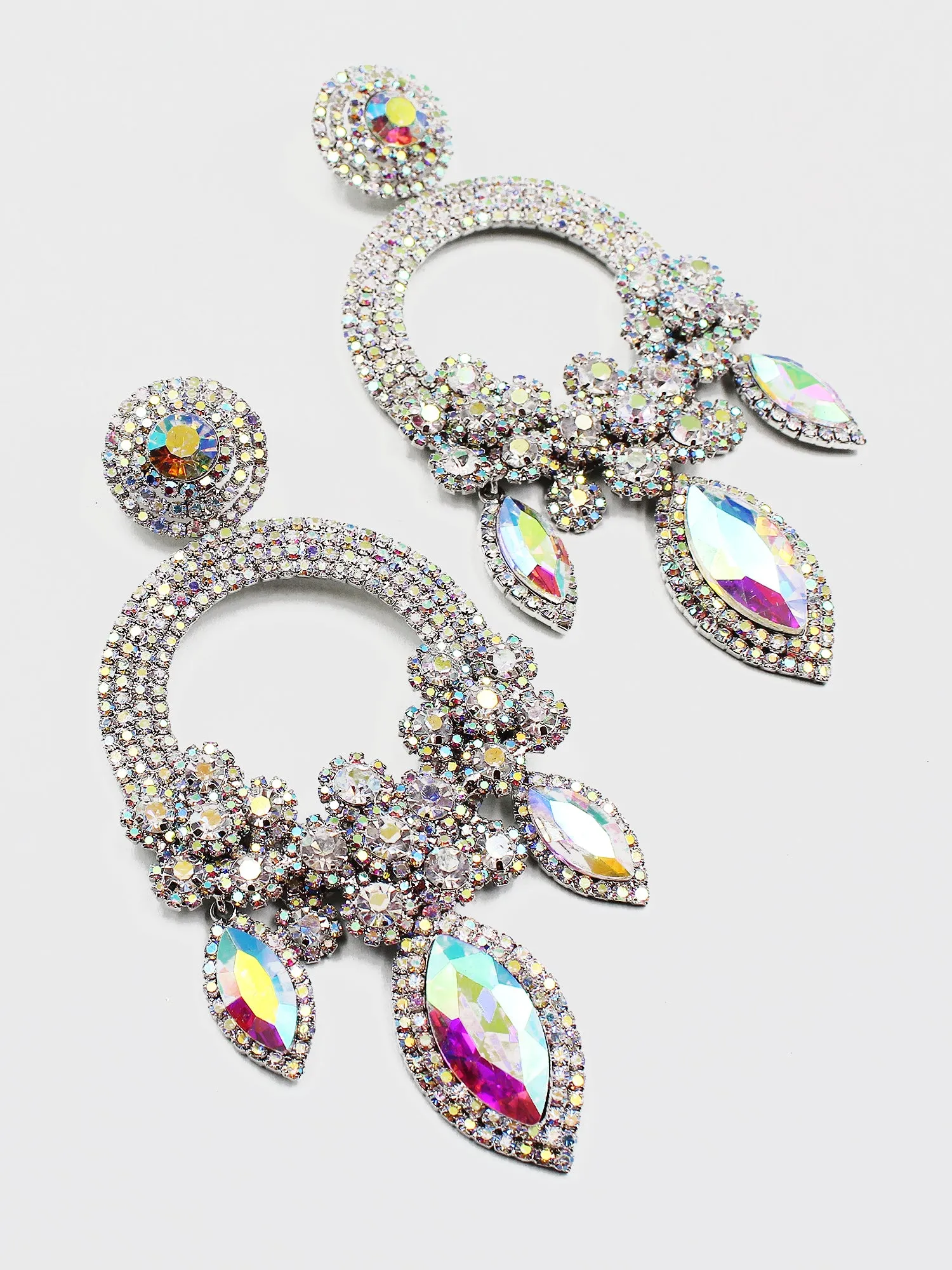 Jumbo Chandelier Evening Statement Earrings