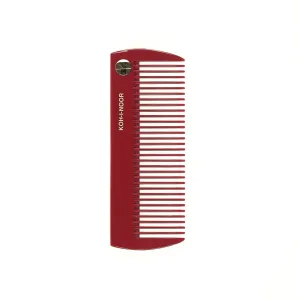 KOH-I-NOOR Pastel Wide Teeth Comb RED