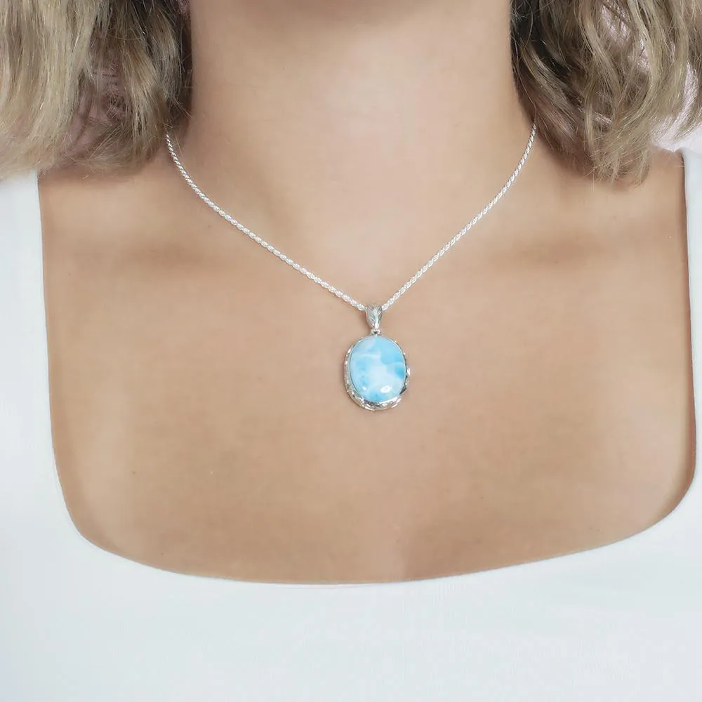 Larimar Ocean Reflection Pendant