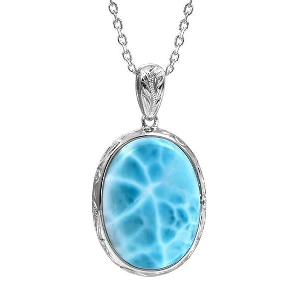 Larimar Ocean Reflection Pendant