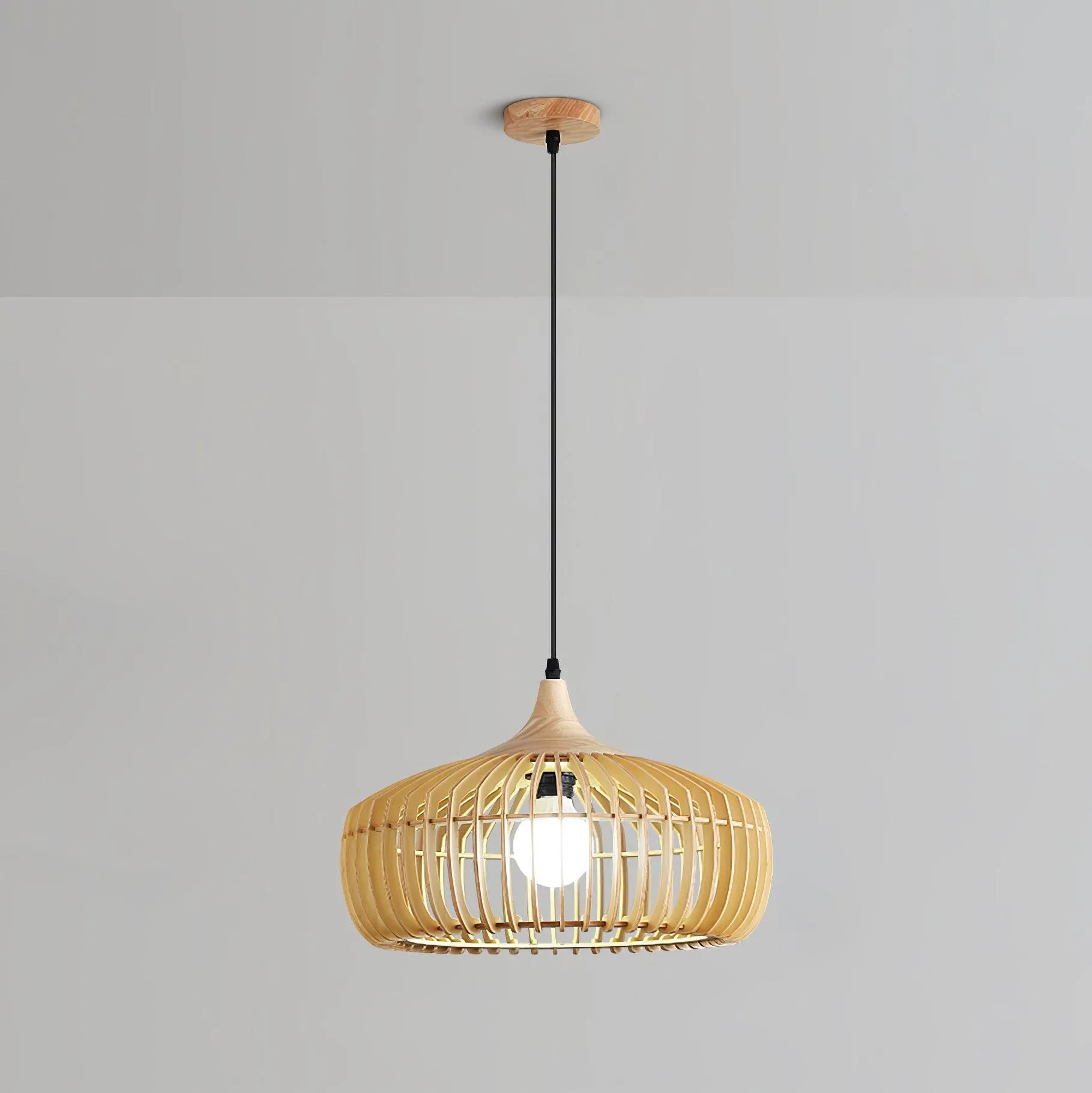 Lattice Nest Wooden Pendant Lamp