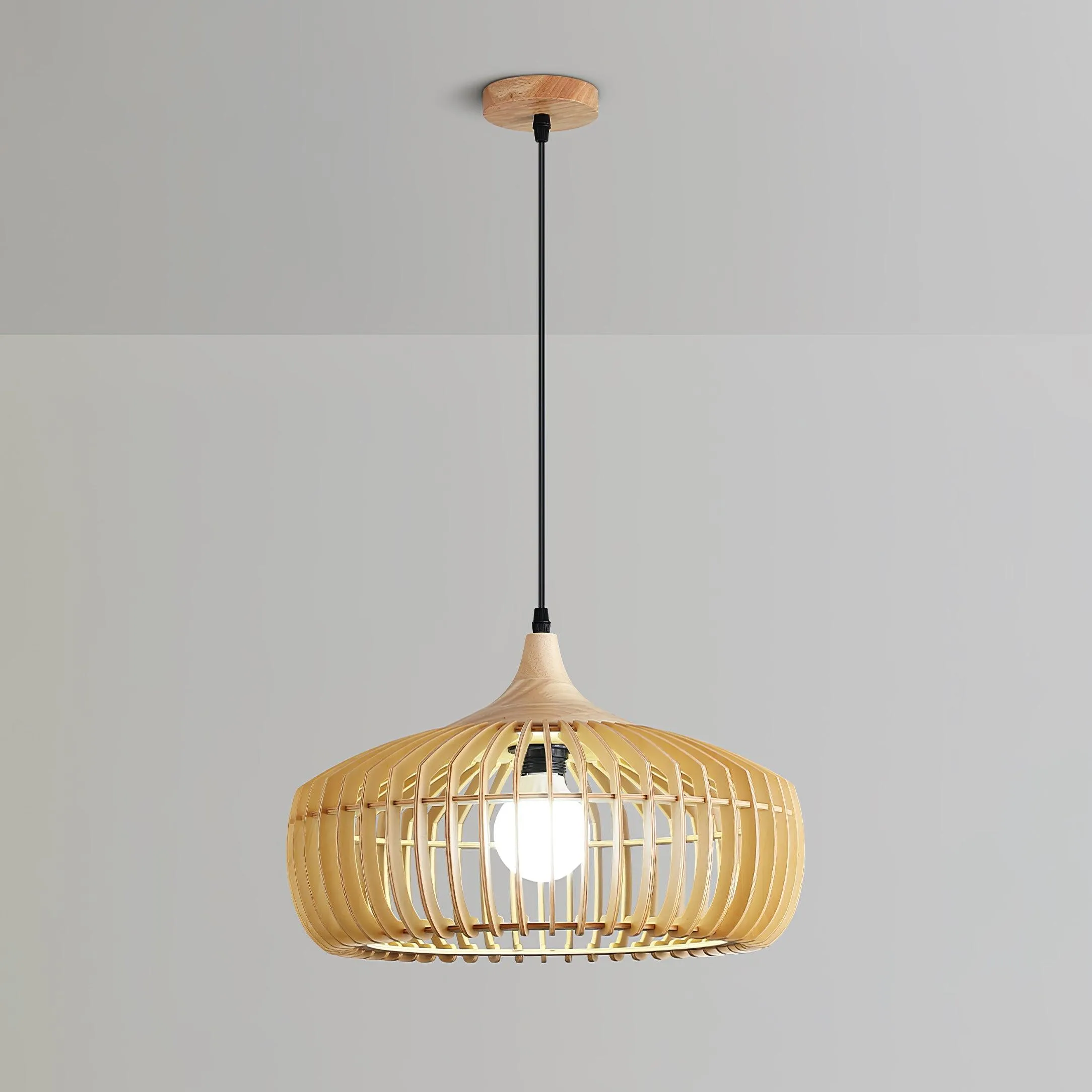 Lattice Nest Wooden Pendant Lamp