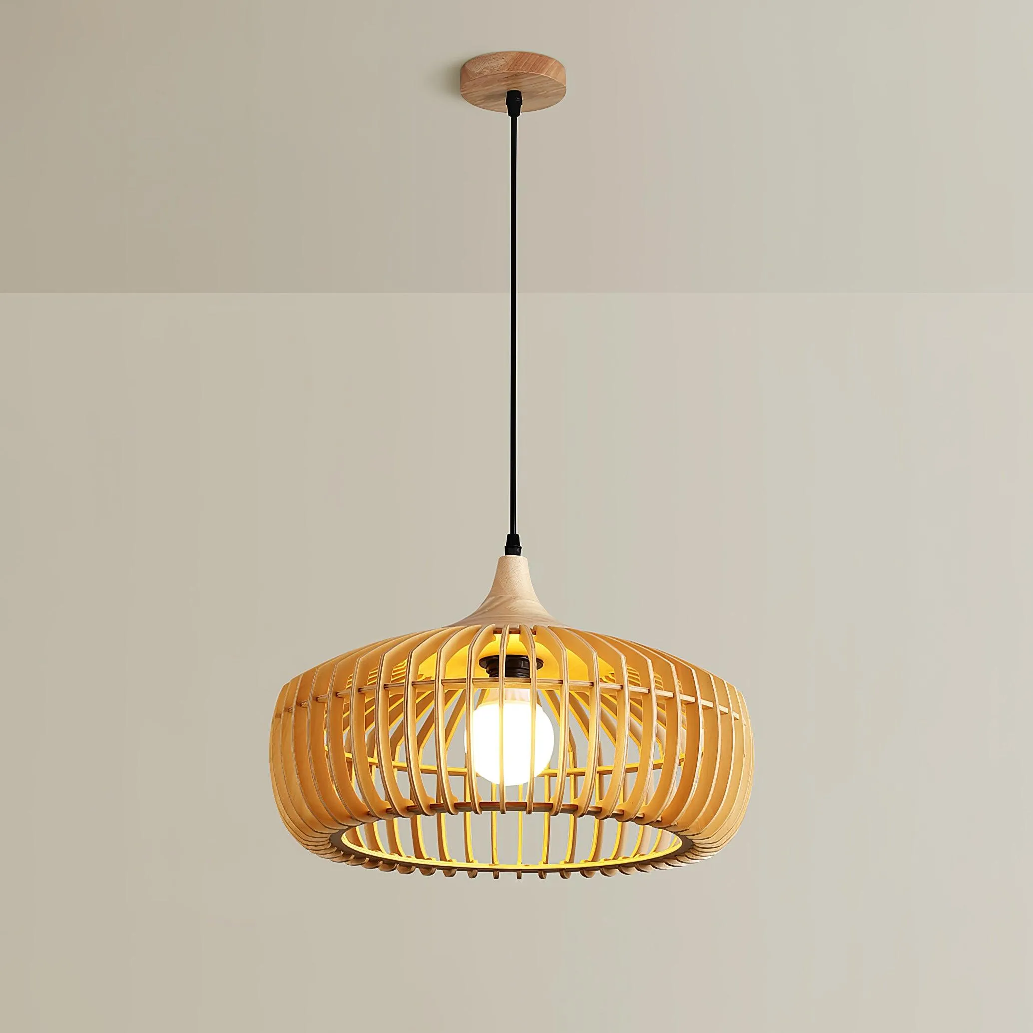 Lattice Nest Wooden Pendant Lamp