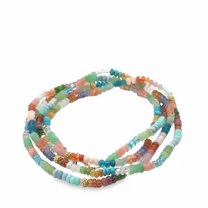 Lauren k Multi Color gemstone Beaded Necklace