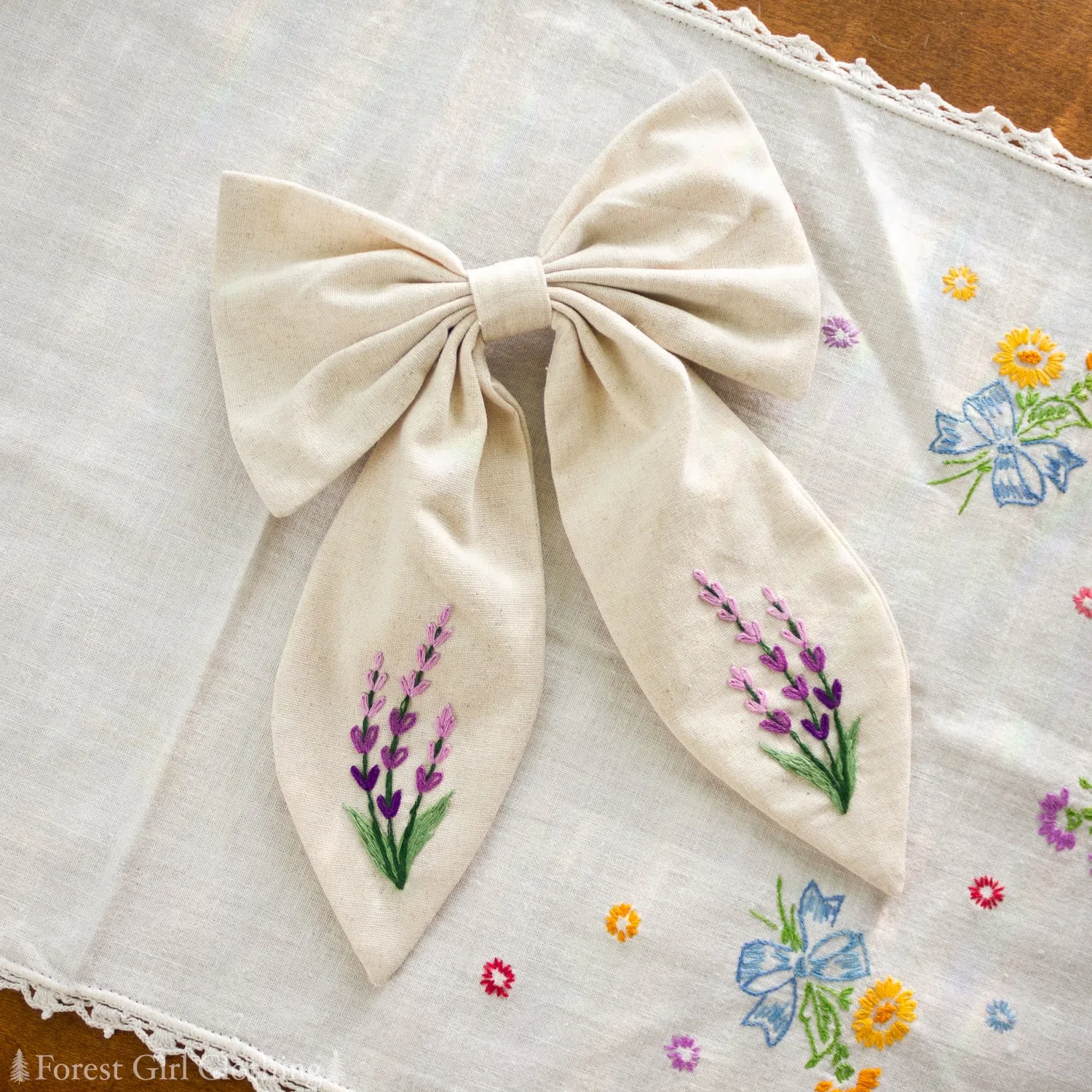 Lavender Hair Bow