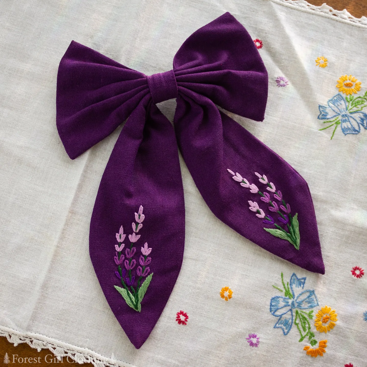 Lavender Hair Bow