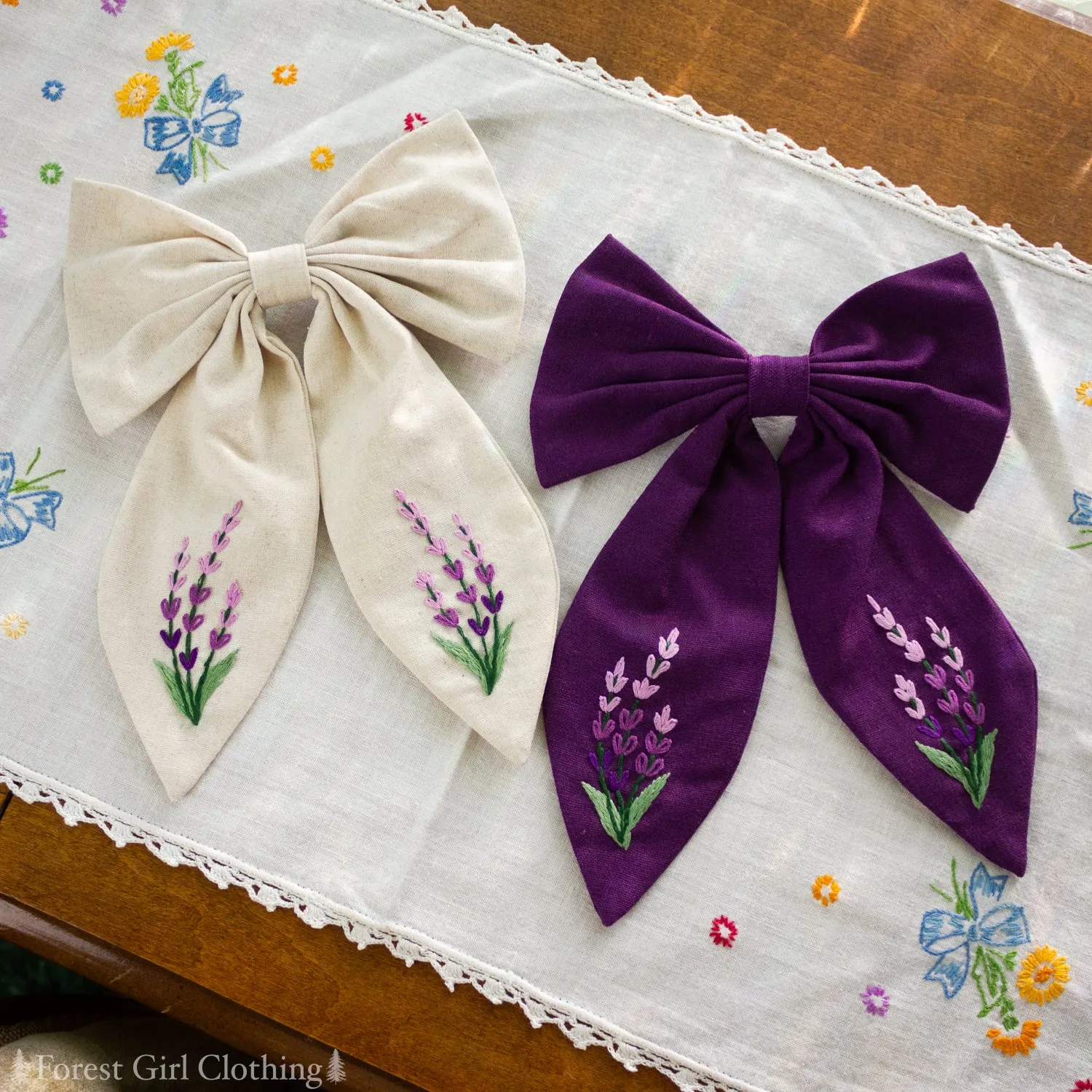 Lavender Hair Bow