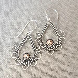 Light Chandelier Earrings from Bali .925 Sterling Silver