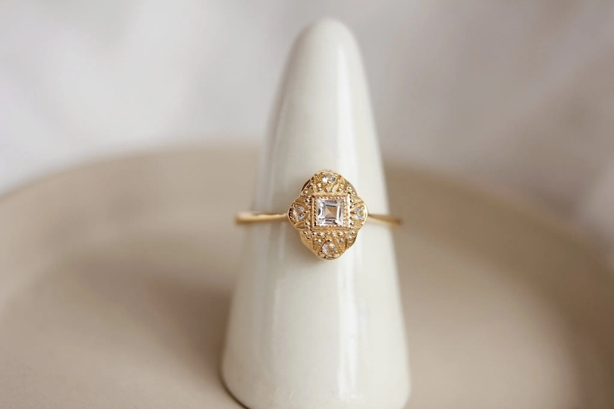 Little Gold Guinevere Ring