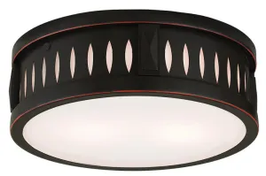 Livex Vista 2 Light Olde Bronze Ceiling Mount - C185-65507-67