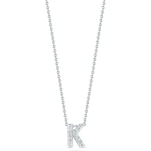 Love Letter K Pendant with Diamonds