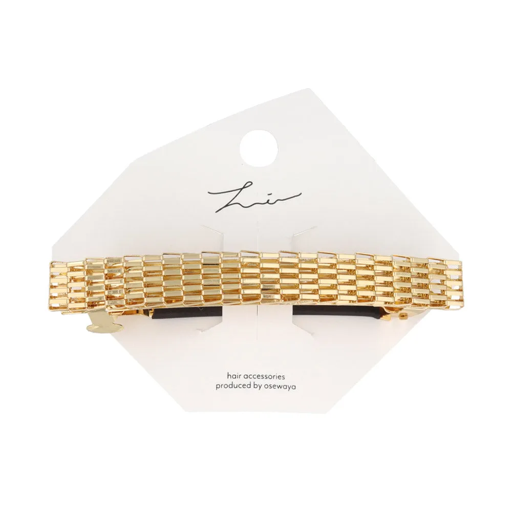 Mesh Rectangle Barrette