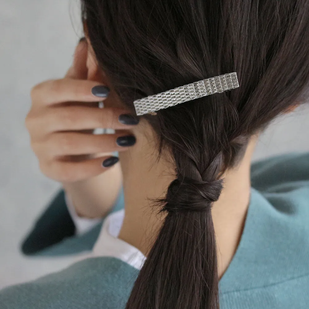 Mesh Rectangle Barrette