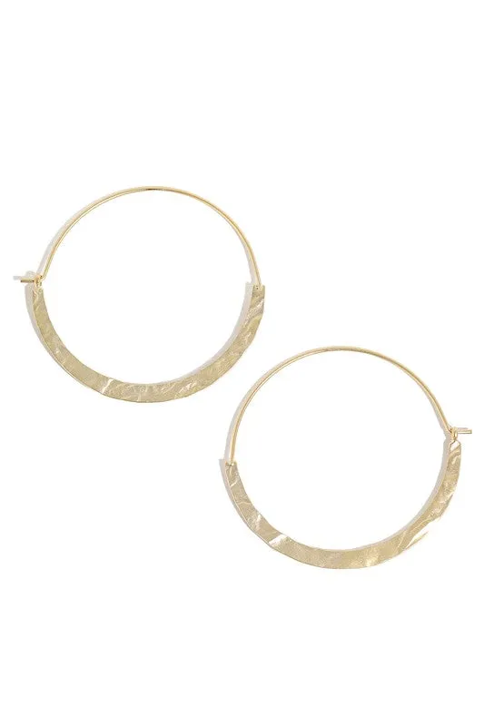 Minimalist Gold Hoop Earrings