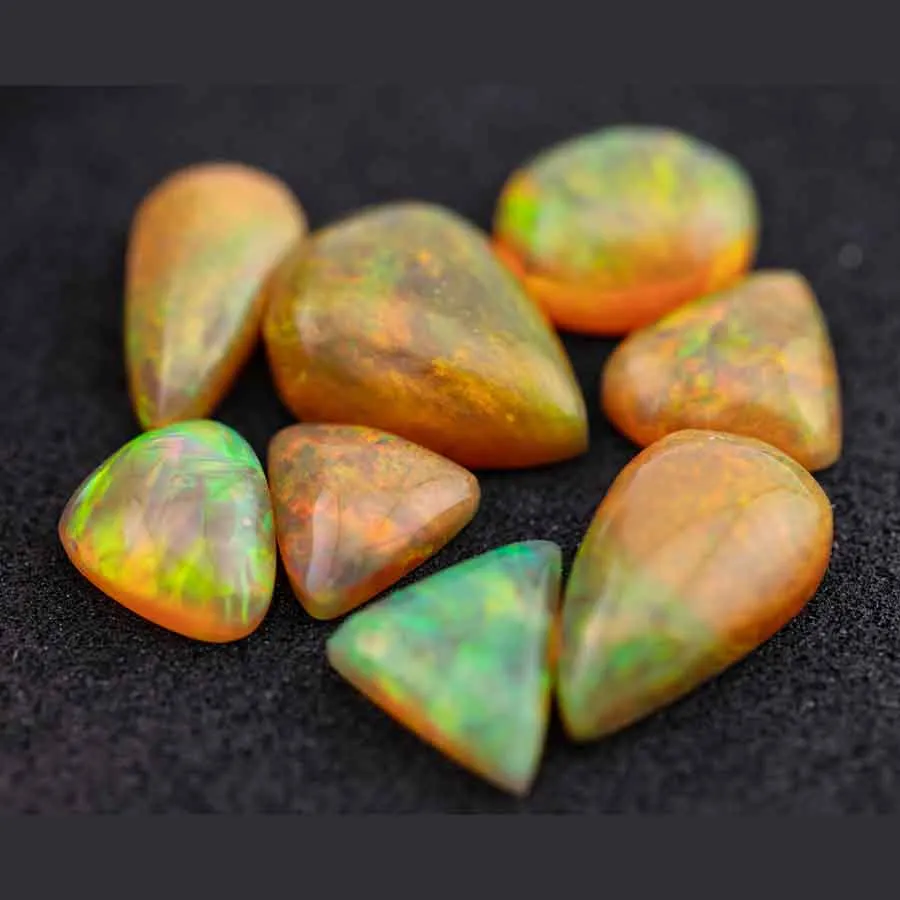 Natural Egg Shape African Opal Ethiopian Opal