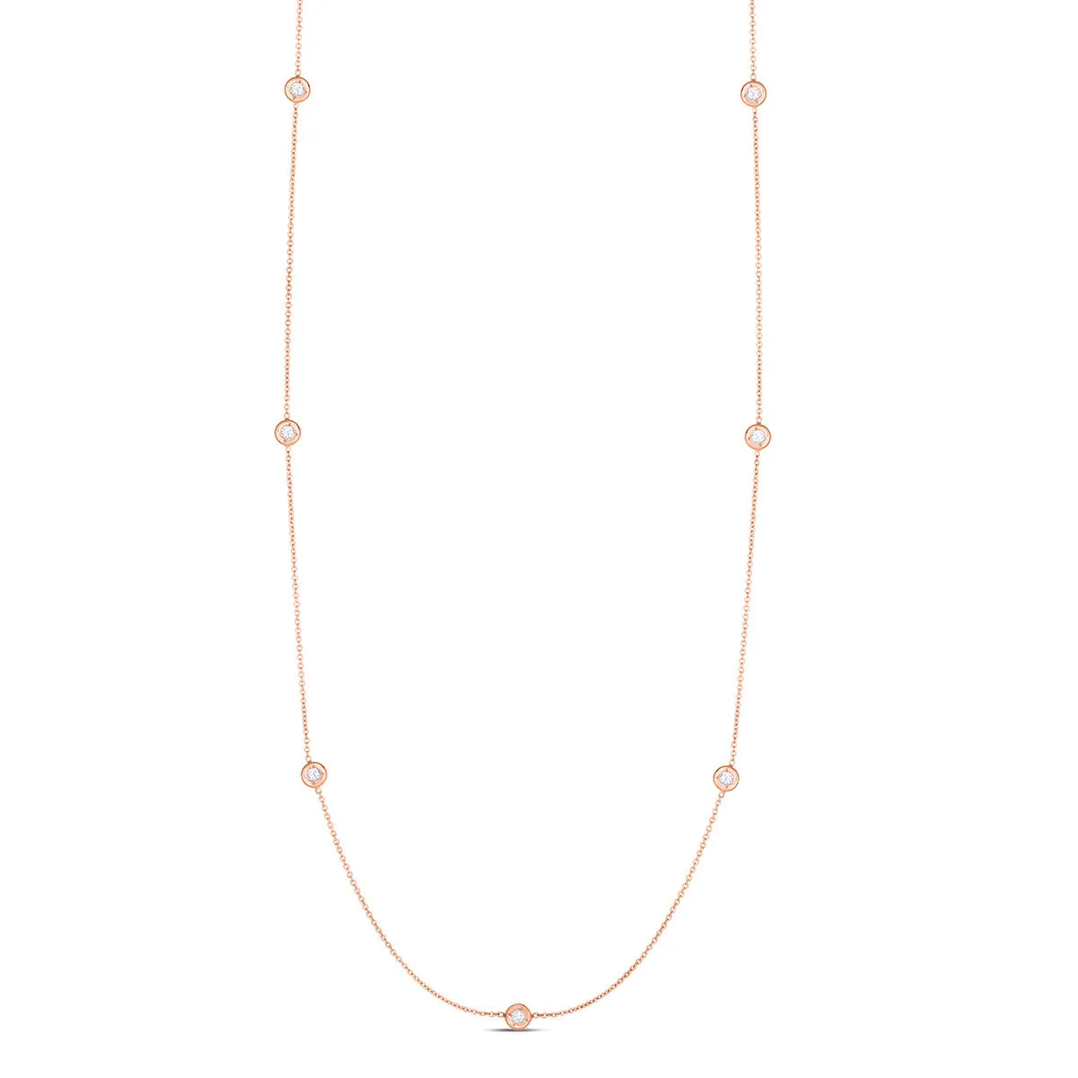 Necklace with 5 Diamond Stations