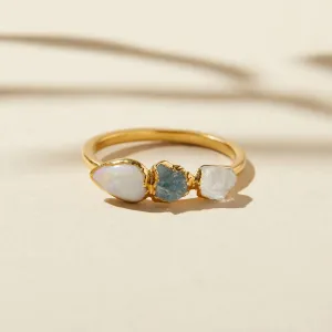 NEW! Opal Stacking 14k Gold Plated Ring by Dani Barbe