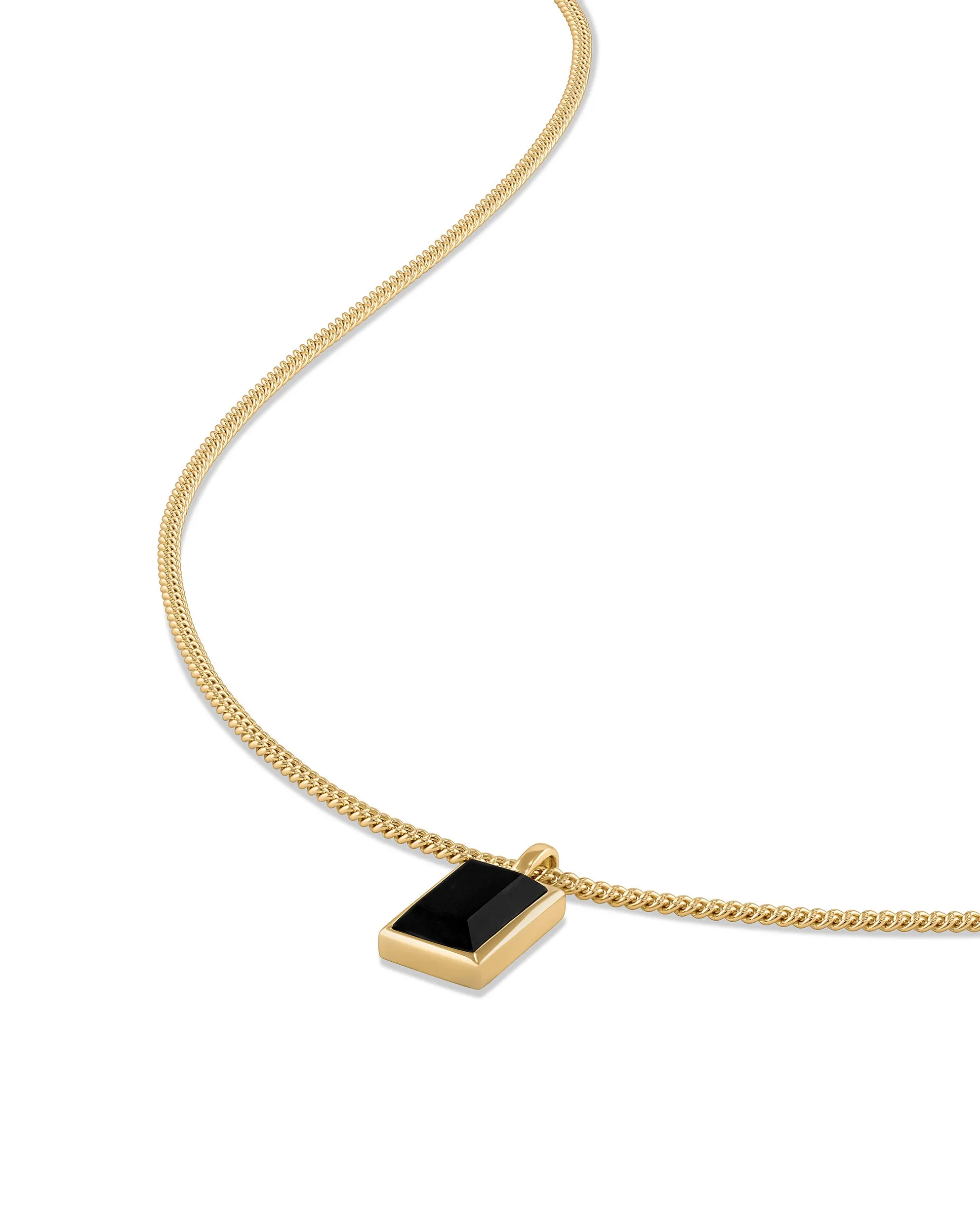 Onyx Quad Pendant - 14K Gold Onyx