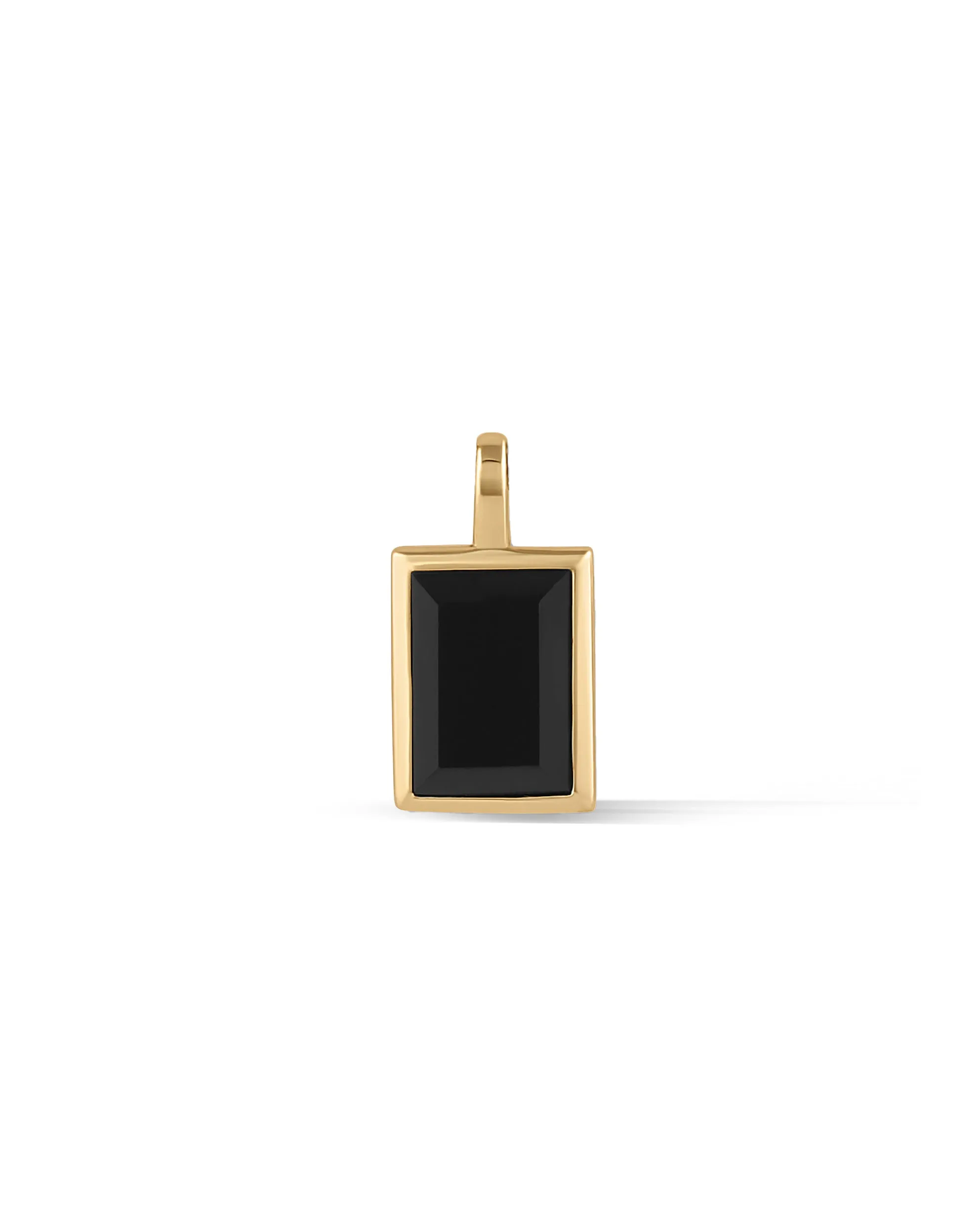 Onyx Quad Pendant - 14K Gold Onyx