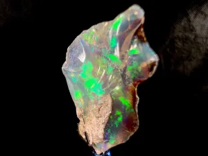 OPAL Raw Crystal - 4A, Cutting Grade - Opal Jewelry Making, Certified Opal Gemstone, Welo Opal, 50606