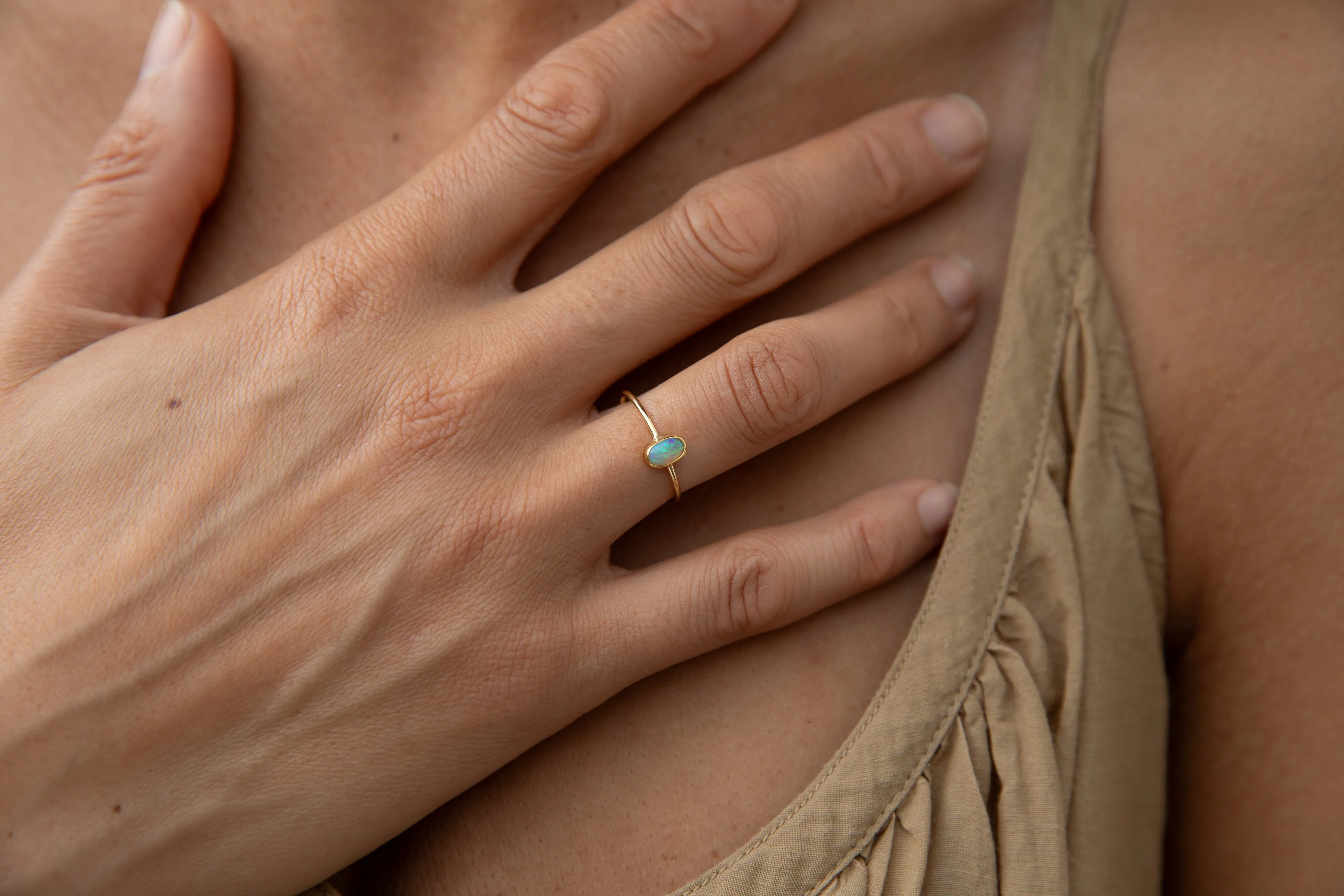 Oval Opal Ring