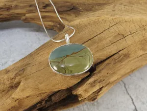 Owyhee Picture Jasper Pendant in Sterling Silver